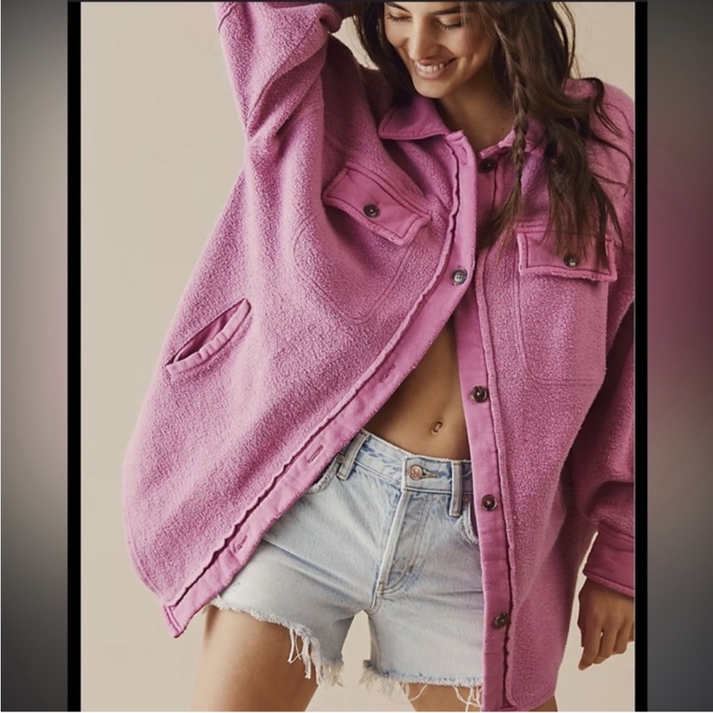 FREE PEOPLE Pink Ruby Jacket